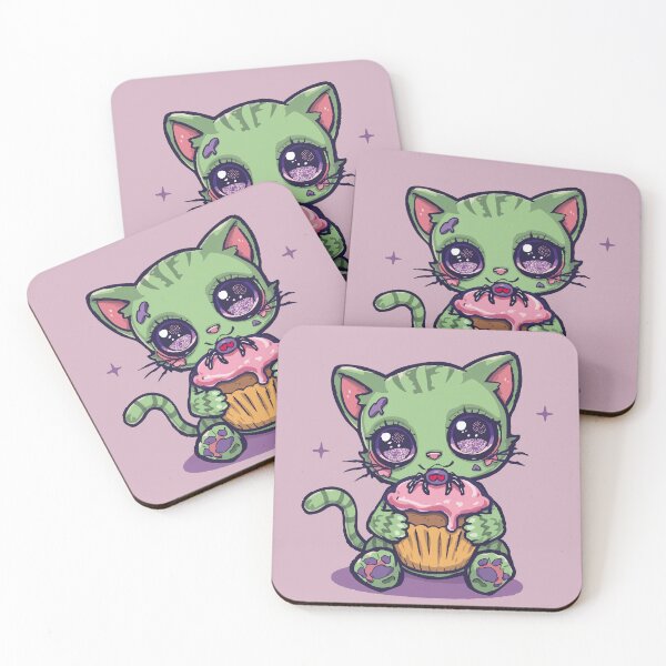 Item preview, Zombie Kitten with Cupcake designed and sold by CheriTanya.