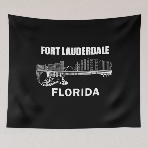 Artikelvorschau, Fort Lauderdale Florida Souvenir Skyline Fort Lauderdale entworfen und verkauft von DSWShirts.