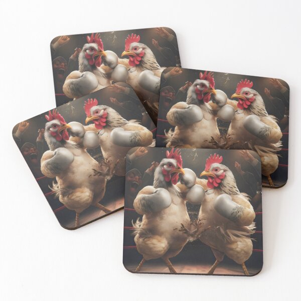 Item preview, Chicken Duel. designed and sold by MyHappyArtShop.