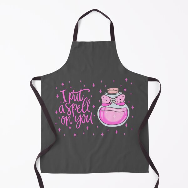Item preview, I Put a Spell on You - Sparkly Pink Potion with Bow & Skull designed and sold by SpunkyDoodles.