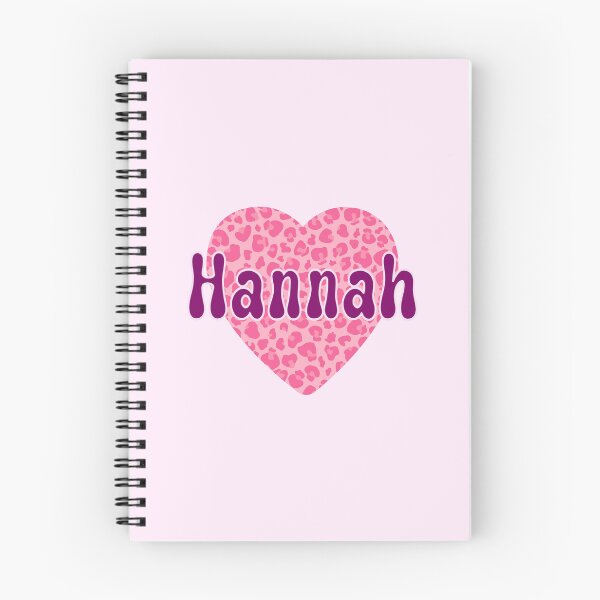 Item preview, Hannah Name Leopard Pink Heart  designed and sold by Jeallan Designs.