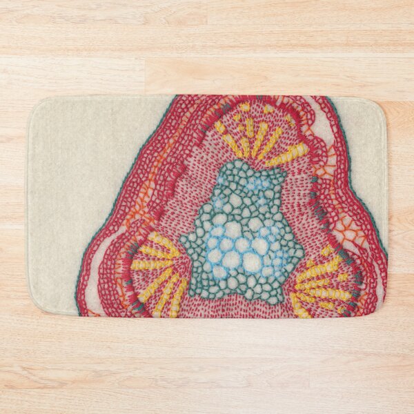 Item preview, Growing - Glycine (soy) - embroidery of plant cells designed and sold by VrijFormaat.