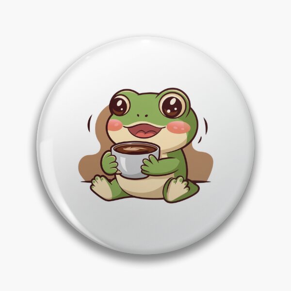 Item preview, frog drinking coffee designed and sold by Eternalski.