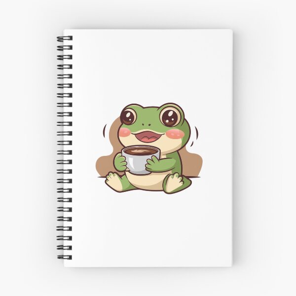 Item preview, frog drinking coffee designed and sold by Eternalski.