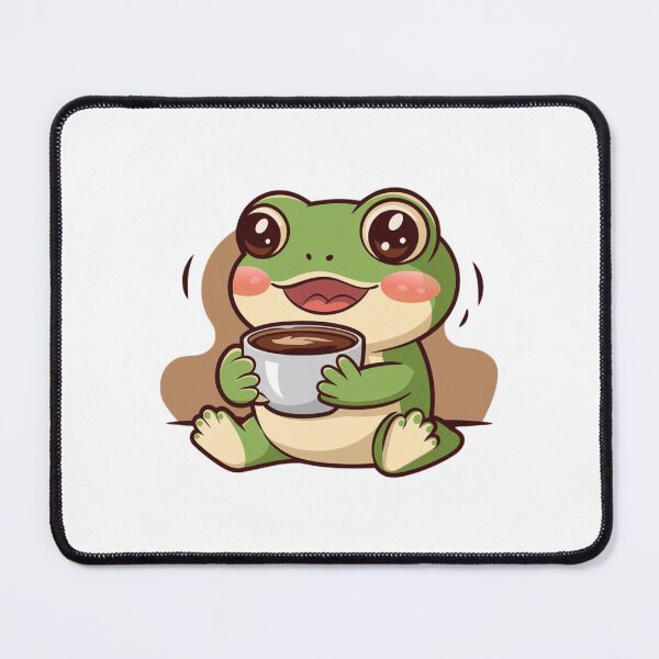 Item preview, frog drinking coffee designed and sold by Eternalski.