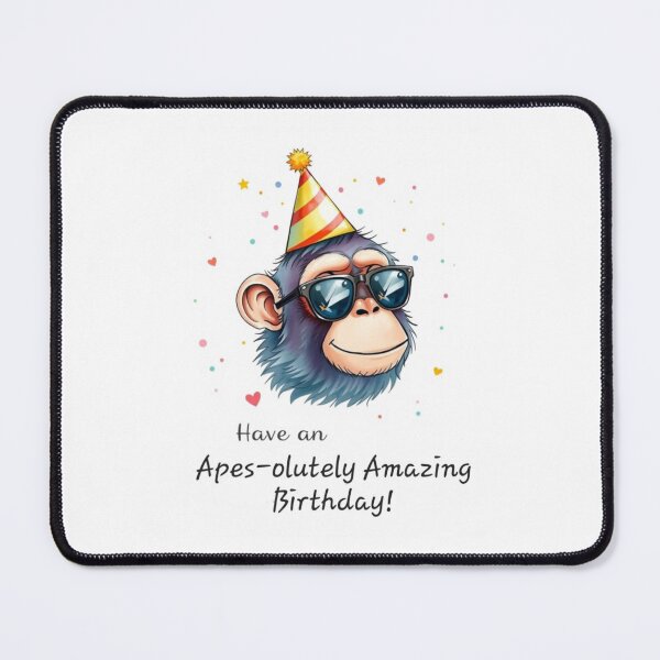 Item preview, Have an apes-olutely amazing Birthday cute kawaii meme gift balloons ape monkey designed and sold by CheeseBlueprint.