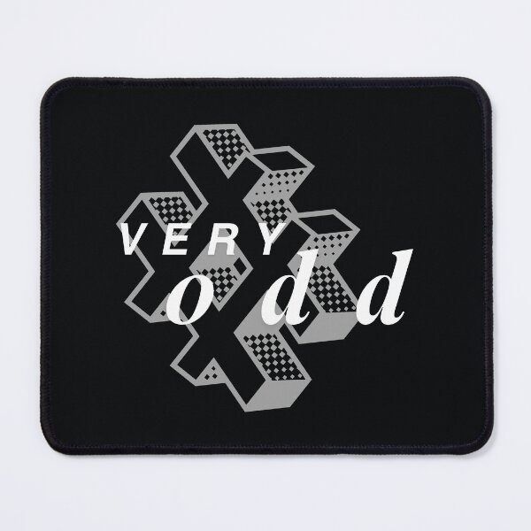 Item preview, Abstract 3D Hashtag Shape Behind Bold "VERY odd" Text designed and sold by SplashTastic.