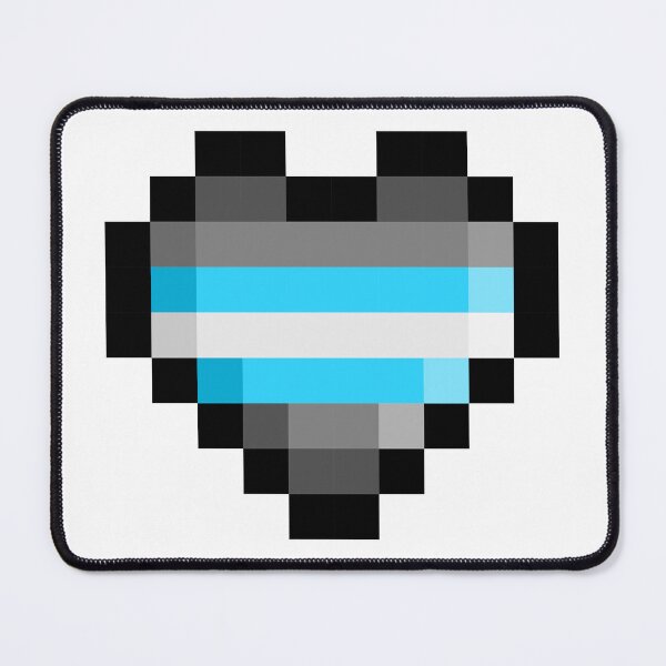 Item preview, Demiboy Pixel Heart Pride Flag designed and sold by HarveyHandcraftsandDesigns.