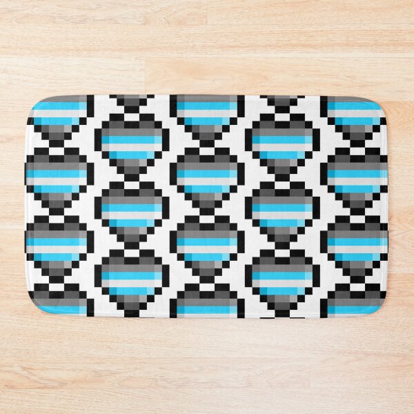 Item preview, Demiboy Pixel Heart Pride Flag designed and sold by HarveyHandcraftsandDesigns.