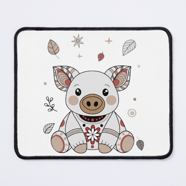 Item preview, Plush Piggy With Floral Pattern. designed and sold by GregorySmithRed.