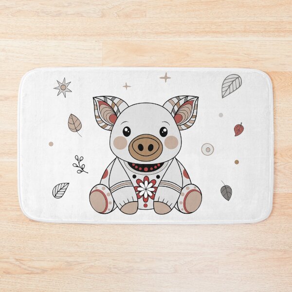 Item preview, Plush Piggy With Floral Pattern. designed and sold by GregorySmithRed.