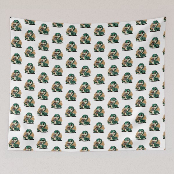 Item preview, snake drinking coffee designed and sold by Eternalski.
