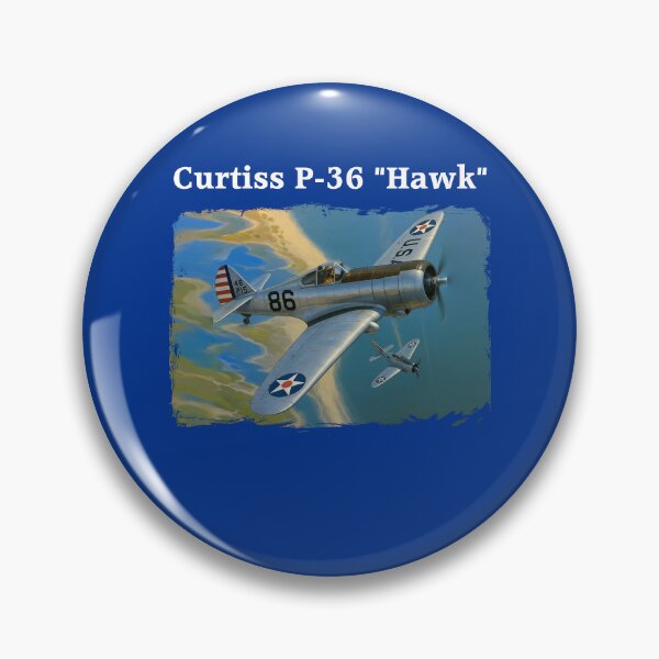 Item preview, WW2 American Aircraft Curtiss P-36 Fighter WWII Plane Aviation designed and sold by Blok45.