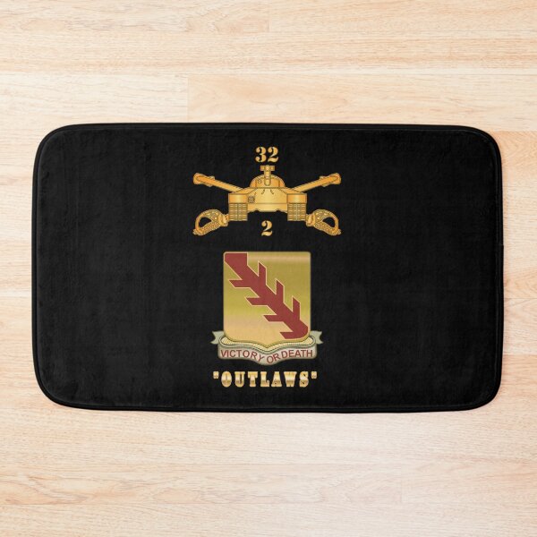 Item preview, 2nd Bn 32nd Armor Branch w 32nd Armor Outlaws DUI X 300 designed and sold by Military Insignia Products.