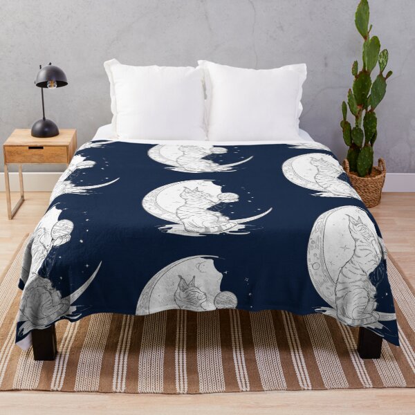 Item preview, Space Cat on Moon designed and sold by Bambooartist.