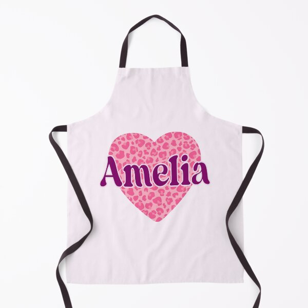 Item preview, Amelia Name Leopard Pink Heart designed and sold by Jeallan Designs.