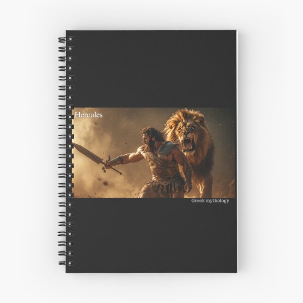 Item preview, Hercules vs Nemean Lion – Greek Mythology Art designed and sold by annaaires.