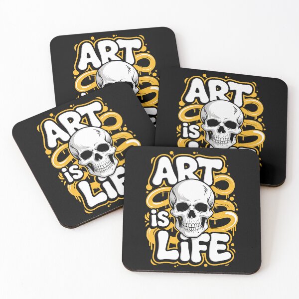 Item preview, Art is Life Skull Graffiti – Urban Street Art designed and sold by Taans-Creation.