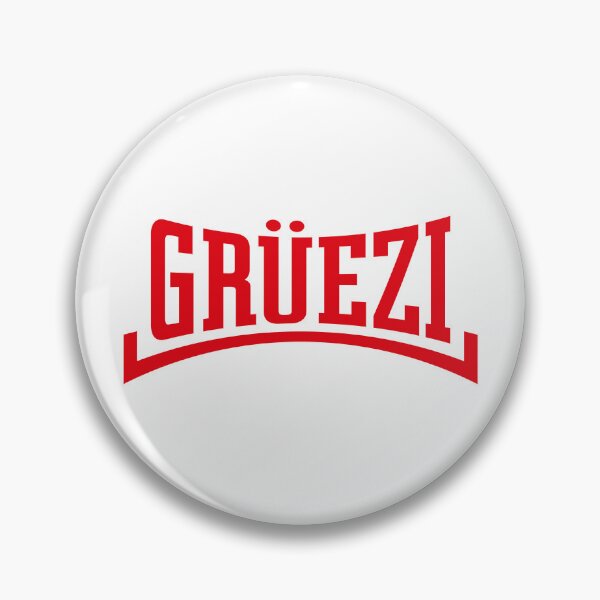 Artikelvorschau, Grüezi Schriftzug (Schweiz / Konkav / Red) entworfen und verkauft von MrFaulbaum.