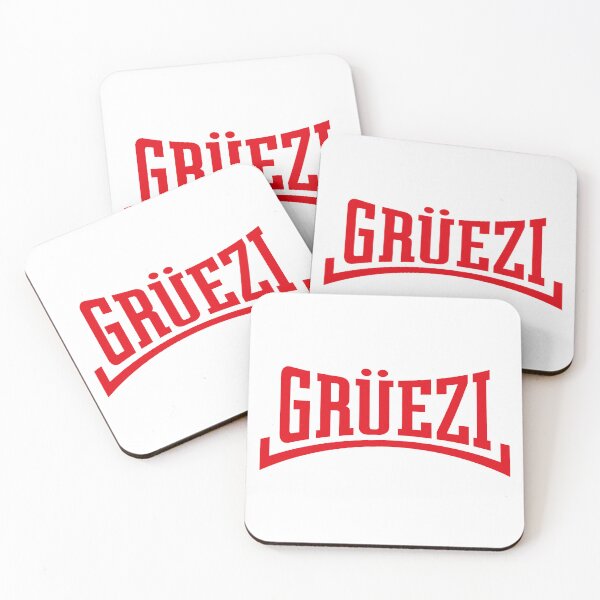 Item preview, Grüezi Lettering (Switzerland / Concave / Red) designed and sold by MrFaulbaum.