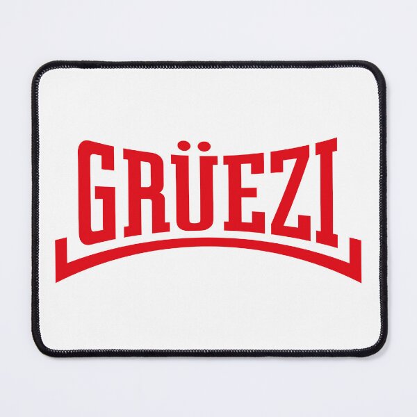 Item preview, Grüezi Lettering (Switzerland / Concave / Red) designed and sold by MrFaulbaum.