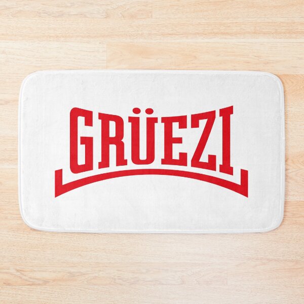 Item preview, Grüezi Lettering (Switzerland / Concave / Red) designed and sold by MrFaulbaum.