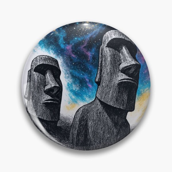 Item preview, Cosmic Sentinels - EASTER ISLAND designed and sold by CleverCulture.