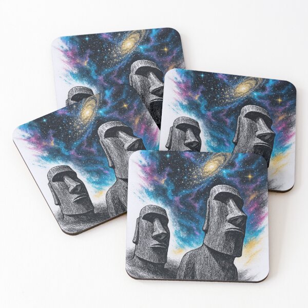Item preview, Cosmic Sentinels - EASTER ISLAND  designed and sold by CleverCulture.