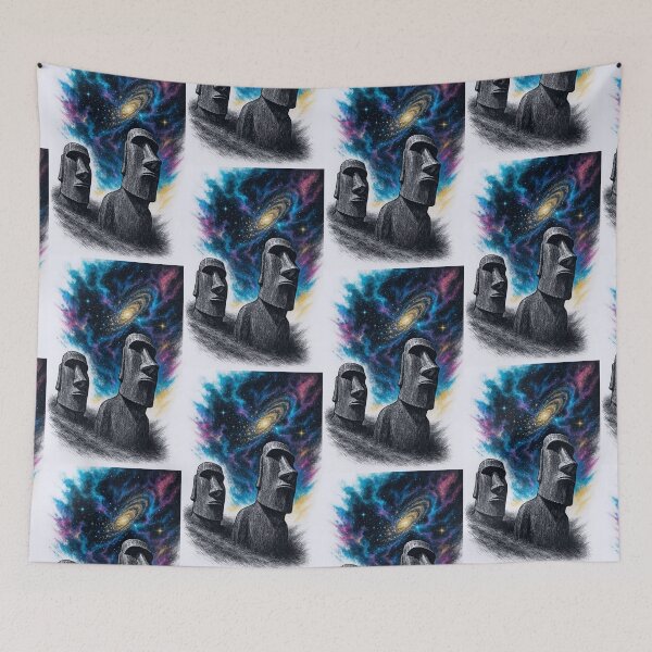 Item preview, Cosmic Sentinels - EASTER ISLAND designed and sold by CleverCulture.