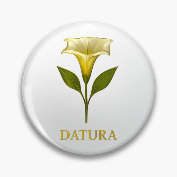 Item preview, Datura flower in metallic elegance with text designed and sold by AD-Digital-Art.