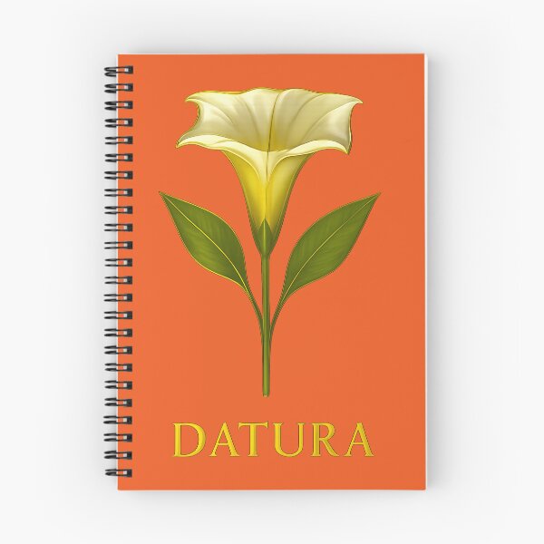 Item preview, Datura flower in metallic elegance with text designed and sold by AD-Digital-Art.