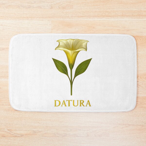 Item preview, Datura flower in metallic elegance with text designed and sold by AD-Digital-Art.