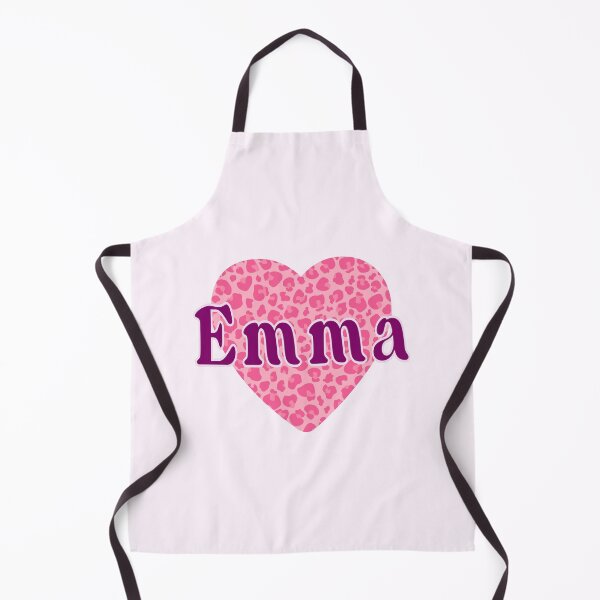 Artikelvorschau, Emma Name Leopard Rosa Herz entworfen und verkauft von Jeallan Designs.
