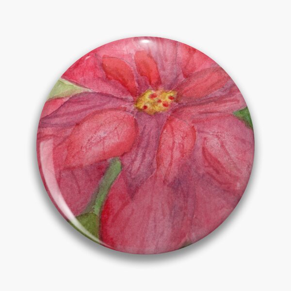 Item preview, Poinsettia Portrait WC091225a designed and sold by CSteenArt.