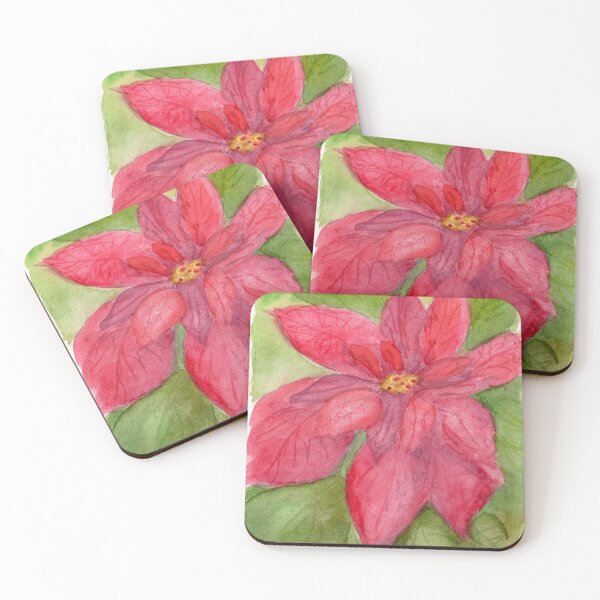 Item preview, Poinsettia Portrait WC091225a designed and sold by CSteenArt.