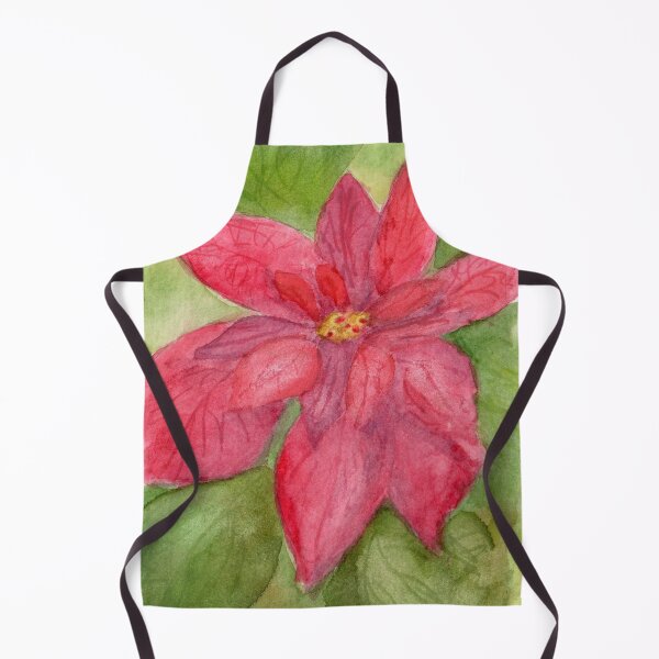 Item preview, Poinsettia Portrait WC091225a designed and sold by CSteenArt.