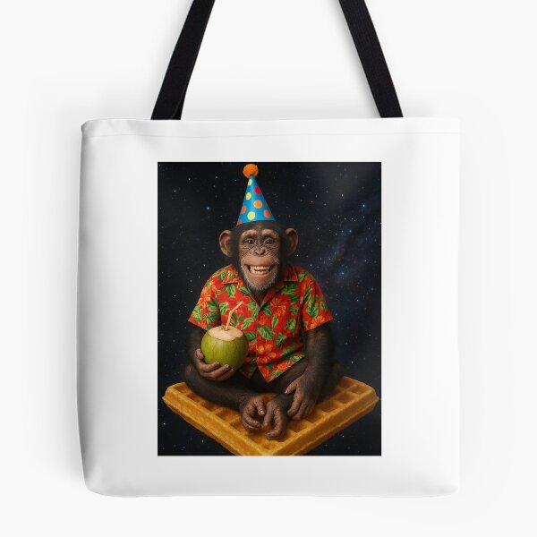 Item preview, Chimpanzee in Galaxy coconut waffle happy birthday kawaii gift christmas designed and sold by CheeseBlueprint.