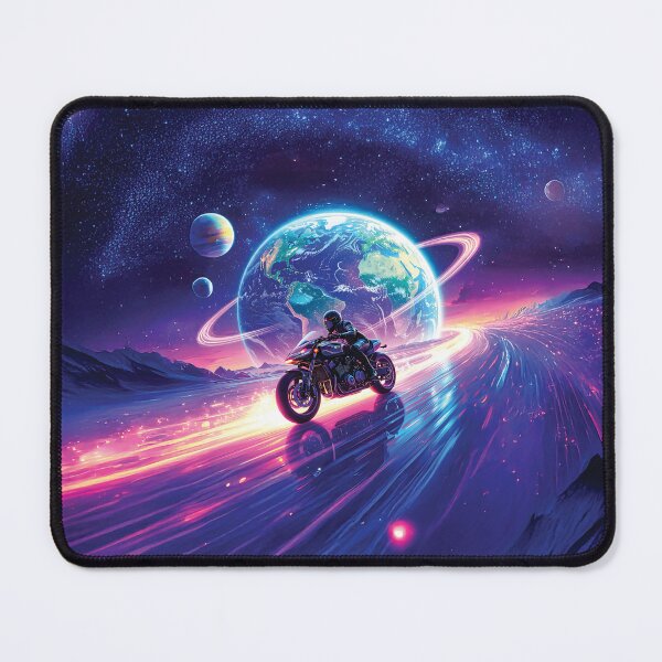 Item preview, At speed with motorcycle around the floating earth designed and sold by Marcu Ioachim.
