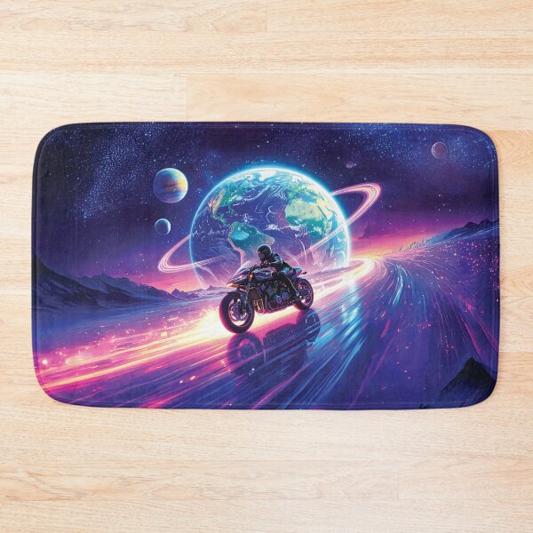 Item preview, At speed with motorcycle around the floating earth designed and sold by Marcu Ioachim.