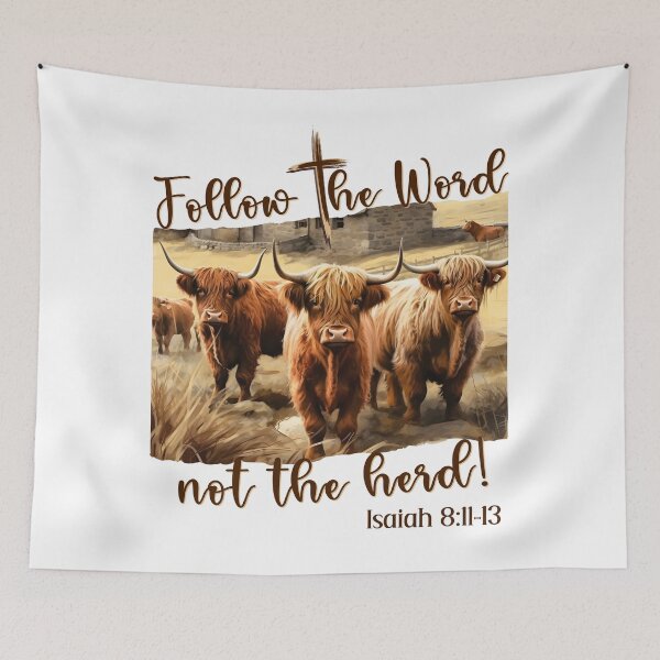 Item preview, Follow the Word, not the herd! designed and sold by BlossomsofFaith.