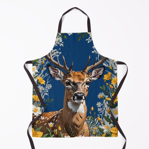 Item preview, Whitetail Deer Surrounded By Flowers designed and sold by taiche.