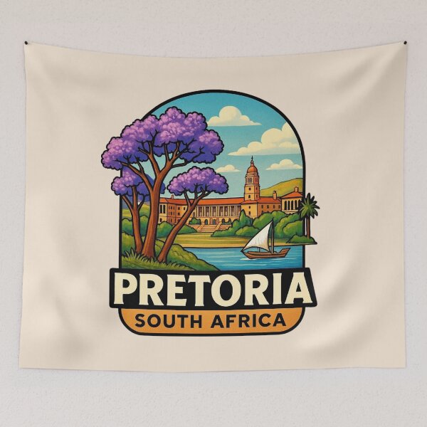Item preview, Pretoria, South Africa - Jacaranda City designed and sold by Myra365Art.