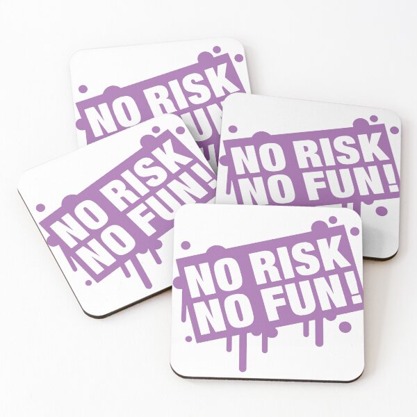 Item preview, No Risk No Fun! – Bold Purple Drip Typography designed and sold by andry01.