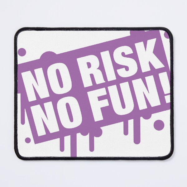 Item preview, No Risk No Fun! – Bold Purple Drip Typography designed and sold by andry01.