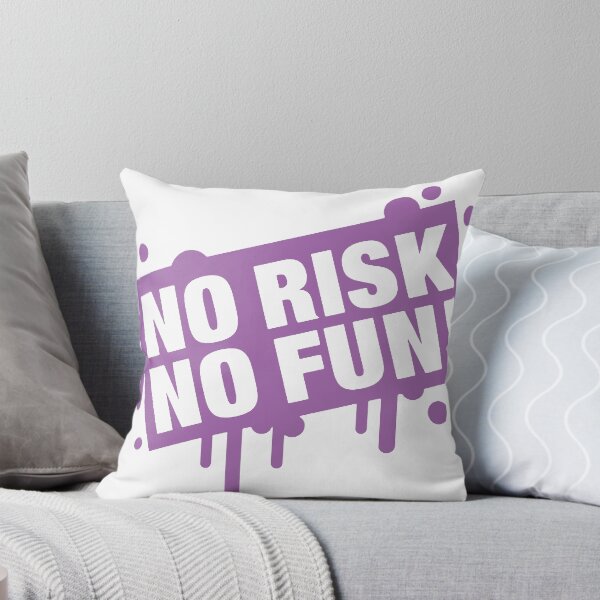 Item preview, No Risk No Fun! – Bold Purple Drip Typography designed and sold by andry01.