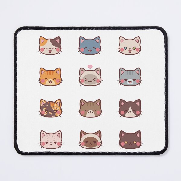 Item preview, Cat Emojis designed and sold by Warbunny.