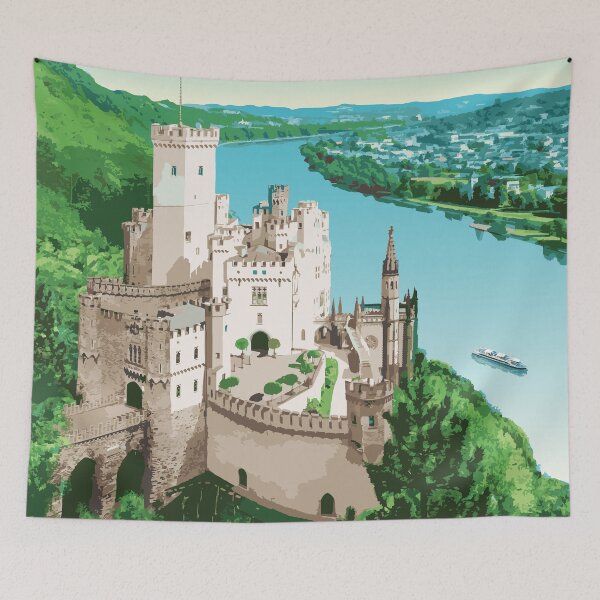 Item preview, The Burg Stolzenfels in the UNESCO World Heritage Site "Upper Middle Rhine Valley” designed and sold by The Rhine in my suitcase.
