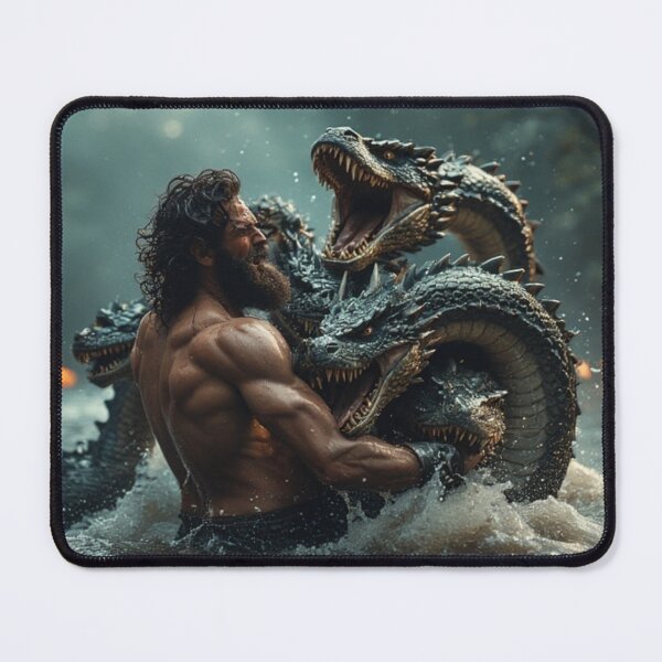 Item preview, Hercules vs Hydra – Greek Mythology Epic Battle designed and sold by annaaires.