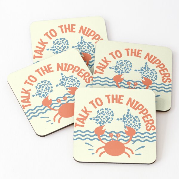 Item preview, Talk to the nippers - beach joke with cute crab designed and sold by mariya-ivanova.