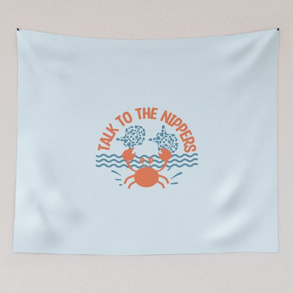 Item preview, Talk to the nippers - beach joke with cute crab designed and sold by mariya-ivanova.